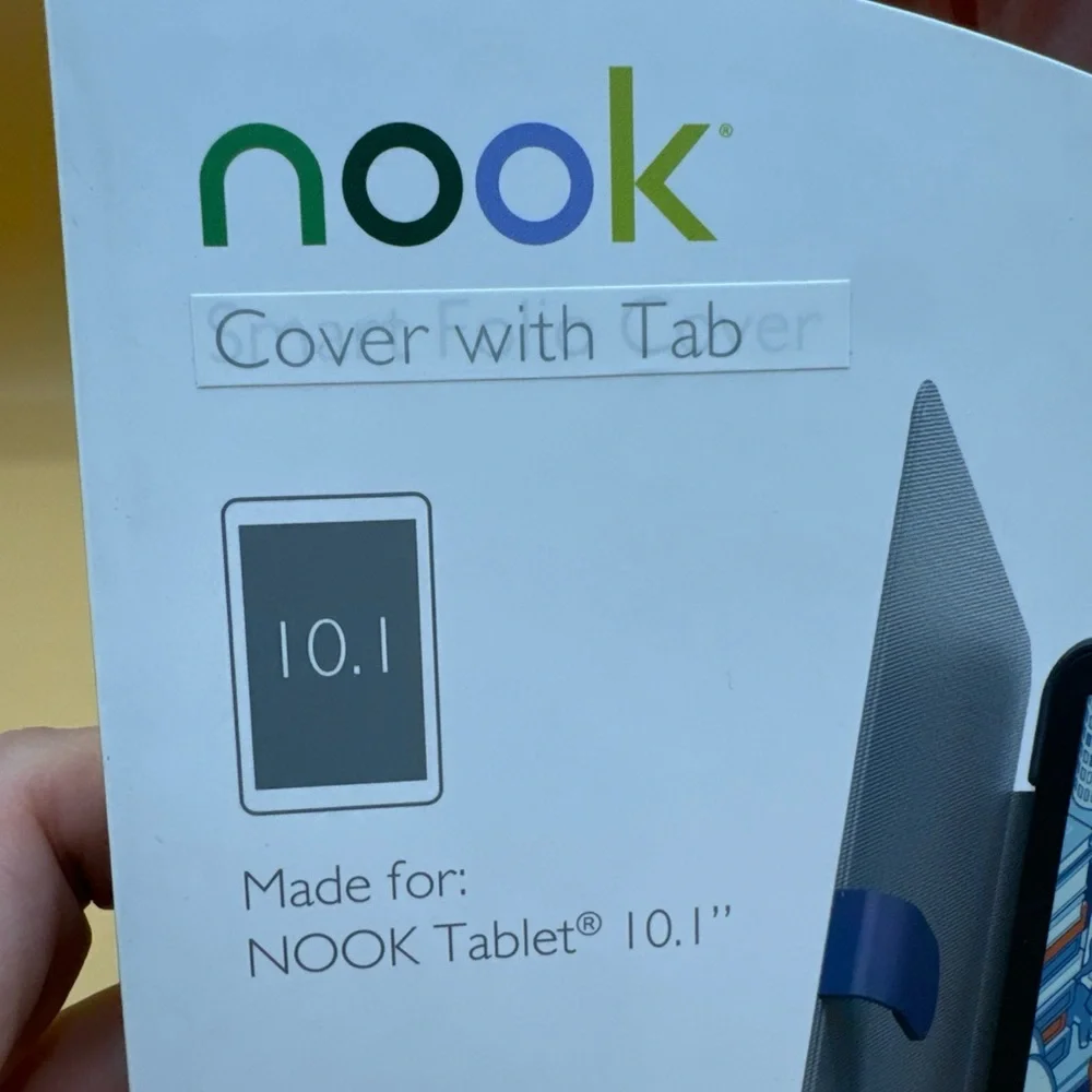 Nook 10.1 Inch Cover With Tab Smart Folio Cover - Brand NEW - Brown Faux Leather
